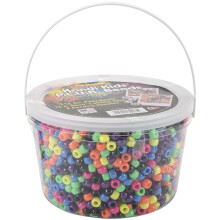 The Beadery Ultra Kandi Rave Bead Neon Bucket Multicolor Original Version