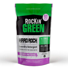 Rockin 'Green Laundry DETERGET PLANT a base de detergent a linge naturel Vegan et chasseur biodegradable Fighter pour la peau sensible (Hard Rock