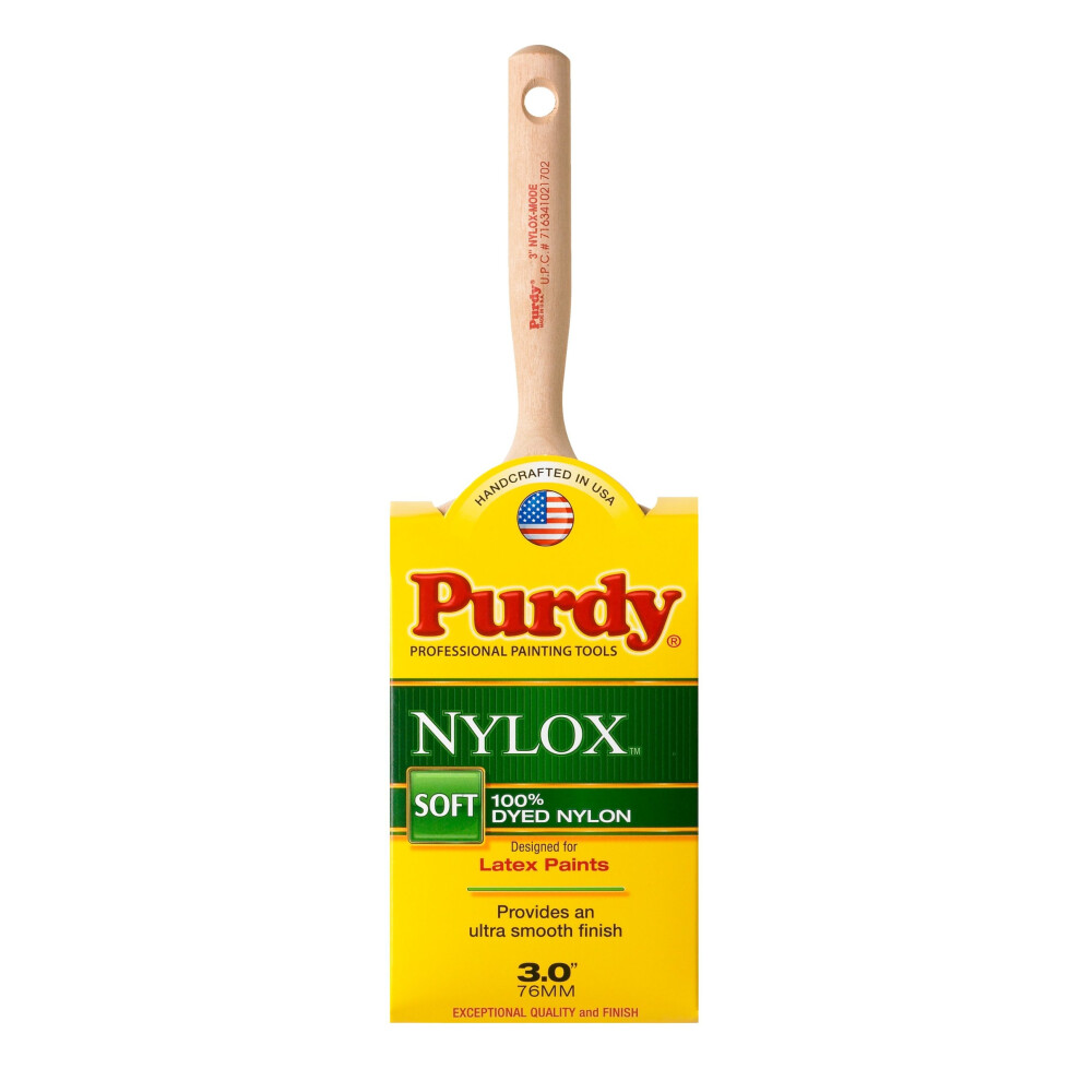Purdy 144228230 Nylox Series Mode Flat Trim Paint Brush  3 inch