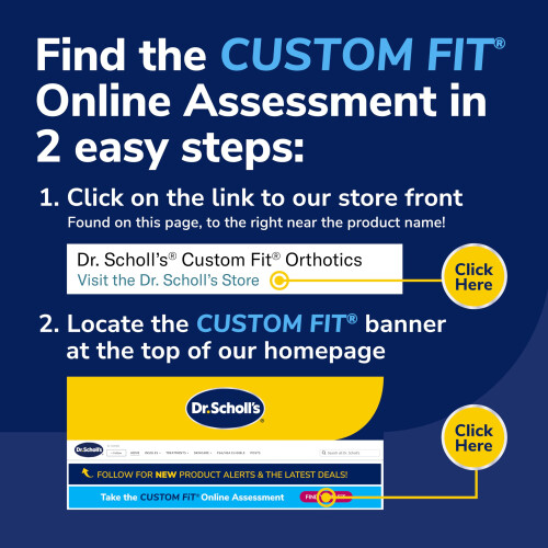 Scholl Dr. Scholls Custom Fit Orthotics 3/4 L?ngde indsatser jf 1