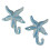 Iron Starfish Hook  Set of 2  Light Blue 1