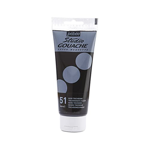 PEBEO Studio Gouache  100 ml  Trichromatic Black