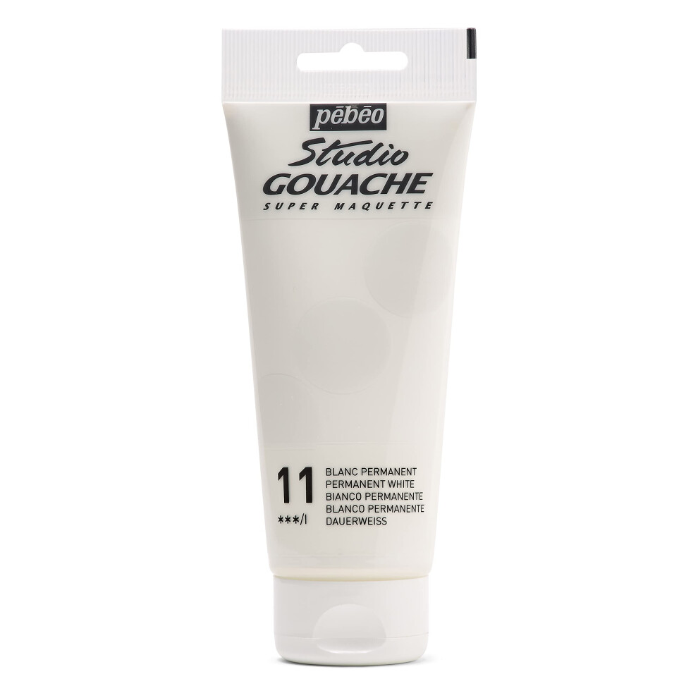Farba W Plynie Pebeo Studio Gouache - 100 Ml Trwala Biala Aksamitna Matowa Formula Do Malowania Akrylowego I Ilustracji Artykulw Artystycznych I-image