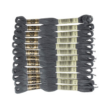 DMC 6-strand broderi bomuld floss m?rk tewter gr?