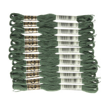 DMC 6-strengs broderi bomuldstr?d Dark Fern Green