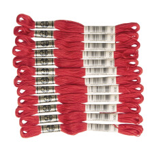 DMC 6-strengs broderi bomuldstr?d Bright Christmas Red