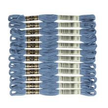 DMC 6-strand broderi bomuld floss medium antik bl?