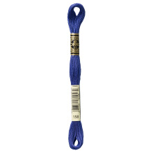 DMC 6-strand broderi bomulds floss medium meget m?rk cornflower bl?