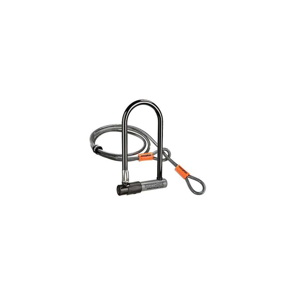 Photos - Bike Lock Kryptonite KryptoLok Series 2 Standard Heavy Duty Bicycle U Lock with 4ft Flex Bike Cable 001072 