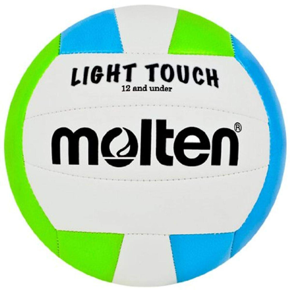 Molten MS240-3 Light Touch Volleyball  Green/Blue/White   12 & Under/8.1 oz-image-OPC-PFKN2Y2-NEW