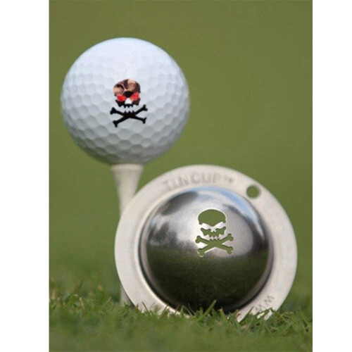 Stencil de Marcação de Bola de Golfe Tin Cup The Jolly Roger, Aço