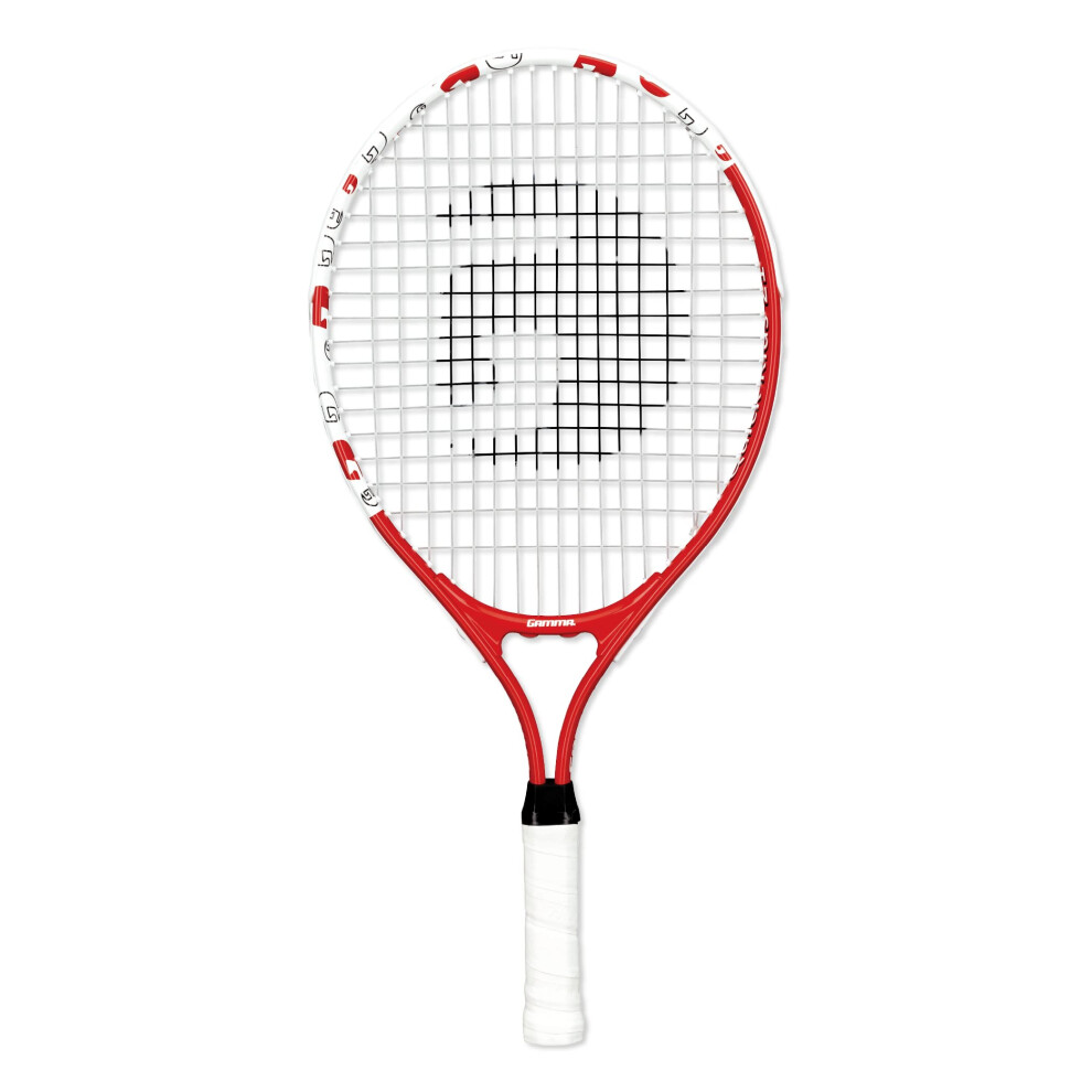 GAMMA Sports Junior Tennis Racquet: Quick Kids 21 Inch Tennis Racket - Prestrung Youth Tennis Racquets for Boys and Girls - 93 Inch Head Size - Red