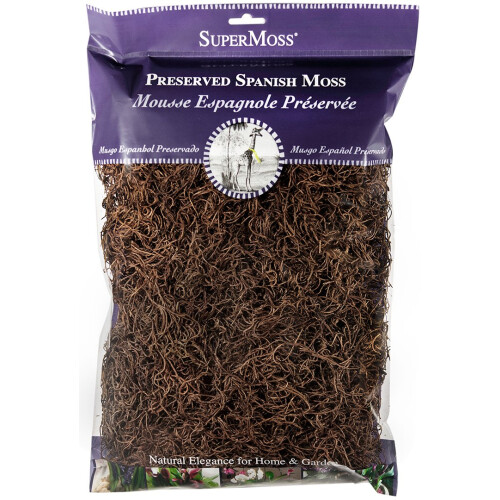Supermoss (26972) Moss Espanhol Coffee Preservado 8oz (200 polegadas c   bicas)