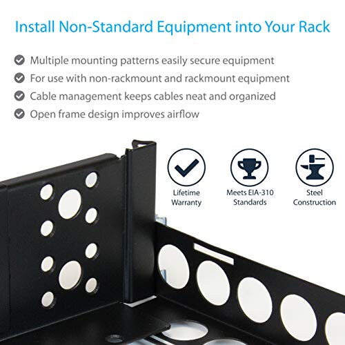 StarTech.com StarTech.com 2U Universal Rack Mount Rails - for 19in Server Rack Enclosure or Cabinet - Adjustable A/V Rack Rails UNIRAILS2U 2