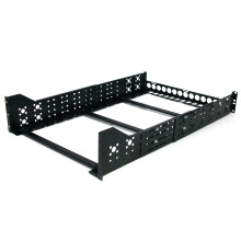 StarTech.com 3U Universal Server Rack Rails - TAA Compliant Fixed Mounting Rails - 19 Adjustable Depth Rack Mount Rails UNIRAILS3U Black