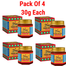(Pack Of 4) Tiger Balm Red Pain Relief Balm - 30g EACH