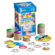 Learning Resources Pop For Addition and Subtraction Math Game Easter Toys Classroom and Homeschool Math Games Math Activities for Kids 100 Pieces