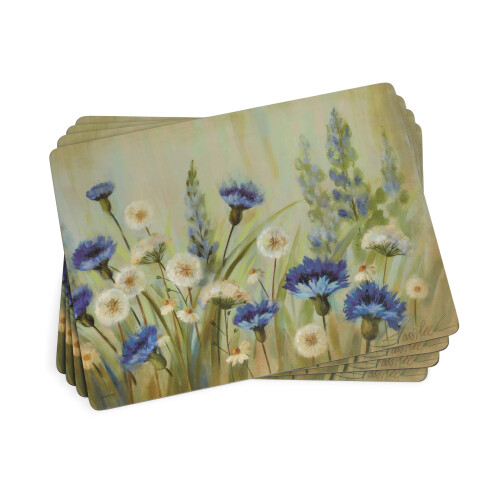 Pimpernel Pimpernel Fleur Des Champs Σουπλά - Σετ 4 Ορθογώνιων Σουπλά με Σχέδιο Αγριολούλουδου
