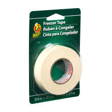 Duck Brand Write-On Freezer Tape  3/4-Inch by 30-Yard  Single Roll  White 280124