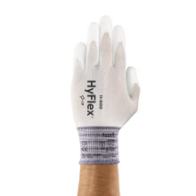 Ansell HYFLEX 11-600 Rukavice z nylonu s potahem na dlani - Velikost L (9), Bílá (12 párů)