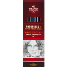 KOH-I-NOOR Progresso Woodless Graphite Pencil Set Set of 6