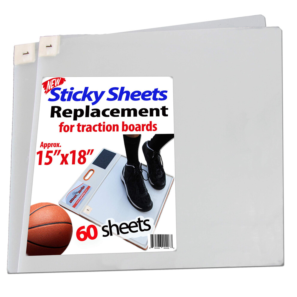 Photos - Basketball Hoop StepNGrip Basketball Volleyball Sticky Pad Replacement Sheets Universal Fit All Traction Mats 15x18 60 Sticky Sheets - Court