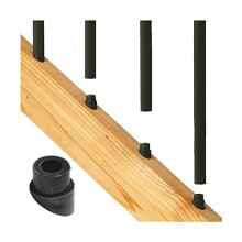 Deckorators 74817 Connettore per scale in plastica nera