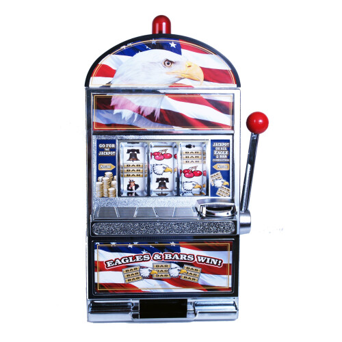 John N. Hansen Eagle Slot Machine Yellow