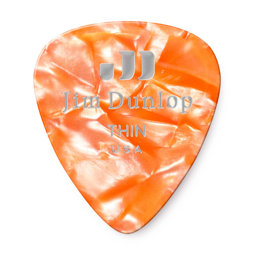 Dunlop Plettri Classics, Perla Arancione, Pacco Da 12 Pezzi-image