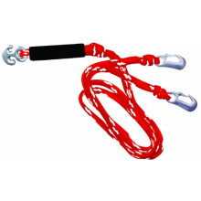 WOW World of Watersports Red/White Heavy Duty 1 2 3 or 4 Person 4K Tow Harness Rope for Boating 11-3030