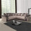(Beige & Brown, Corner sofa) Modern Comfortable Corner sofa and sofa set 1