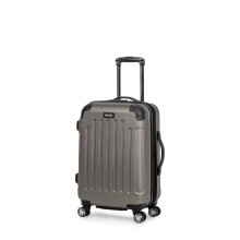 Kenneth Cole REAKCJA Bagaz Renegade z mozliwoscia rozbudowy na 8 kolach Lekka walizka z twarda strona, srebrna, 20 cali