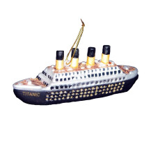 Kurt Adler 5 Zoll gro   es Noble Gems Glas-Titanic-Ornament zum Jahrestag