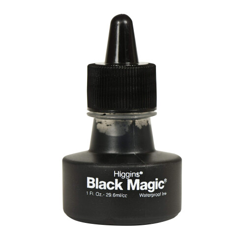 Higgins Black Magic pigmentoitu piirustusmuste 1 unssin pullo (44011)
