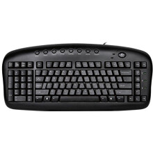 Ergonomische linkshndige Tastatur fr Geschfts-/Buchhaltung - 8 Multimedia -Hotkeys - eliminiert RSI und Karpaltunnel - patentiertes Natural_Re