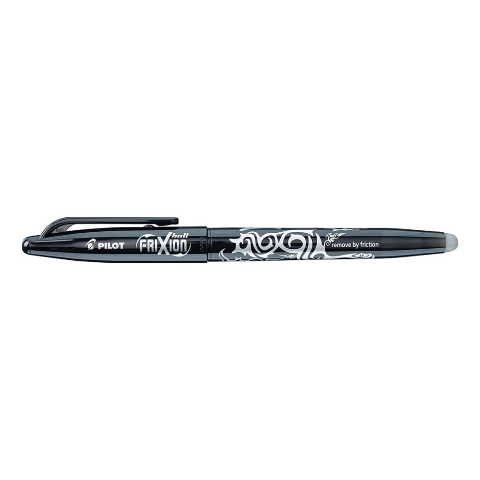 Pilot Frixion Ball Penna Sfera Roller Ricaricabile Cominchiostro Gel, Punta Me 0,7Mm, Nero-image