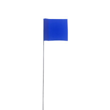 Swanson Tool Co FBL15100 2,5-tommer med 3,5-tommer markering af flag med 15-tommers ledningsstabe Blue 100-pack