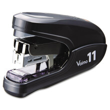 Max HD11FLKBK Flachheftger   t, leichtes Heftger   t, Kapazit   t 35 Blatt, Schwarz