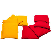 SC Cornhole Games Weerbestendige Cornhole Bags (set van 8) - Professionele standaardmaat - Gebruik op Pro Corn Hole Boards of Bean Bag Toss Sets (rood