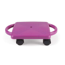 hand2mind Trottinette Intérieure Violet avec Poignées, Planche à Roulettes pour Enfants