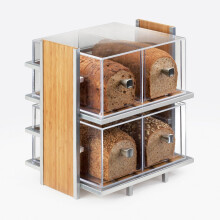 Calmil 1480 Contenitore espositivo con cassetti 12"""" Lunghezza x 12"""" Larghezza x 6"""" Altezza Trasparente