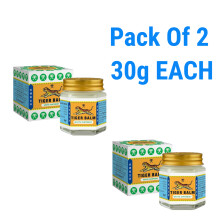 (Pack Of 2) Tiger Balm Pain Relief White Ointment - 30g EACH