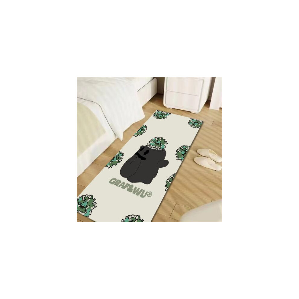(A-12, 50X80cm 19.7X31.5in) original brand cute ghost flower ghost rectangular creative cute bedside blanket imitation cashmere thickened anti-drop