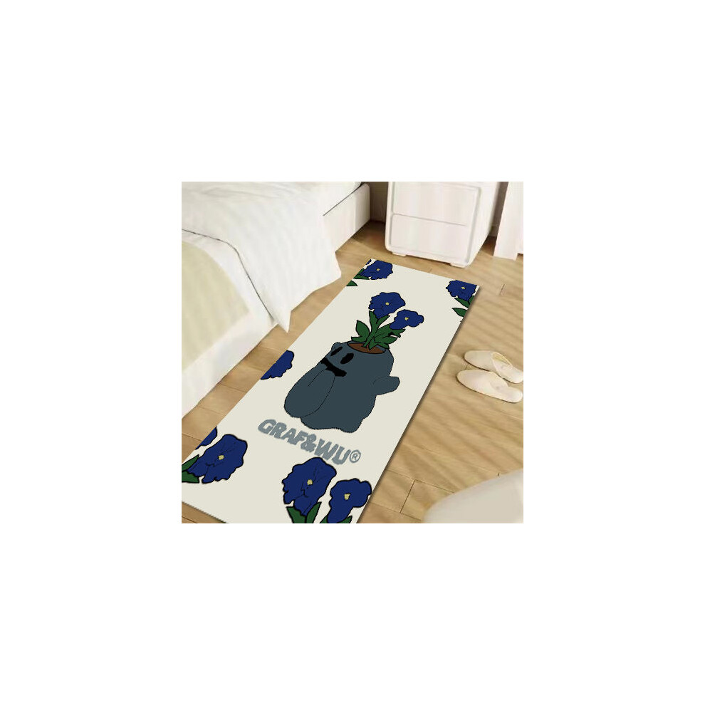 (A-11, 60X90cm 23.6X35.4in) original brand cute ghost flower ghost rectangular creative cute bedside blanket imitation cashmere thickened anti-drop