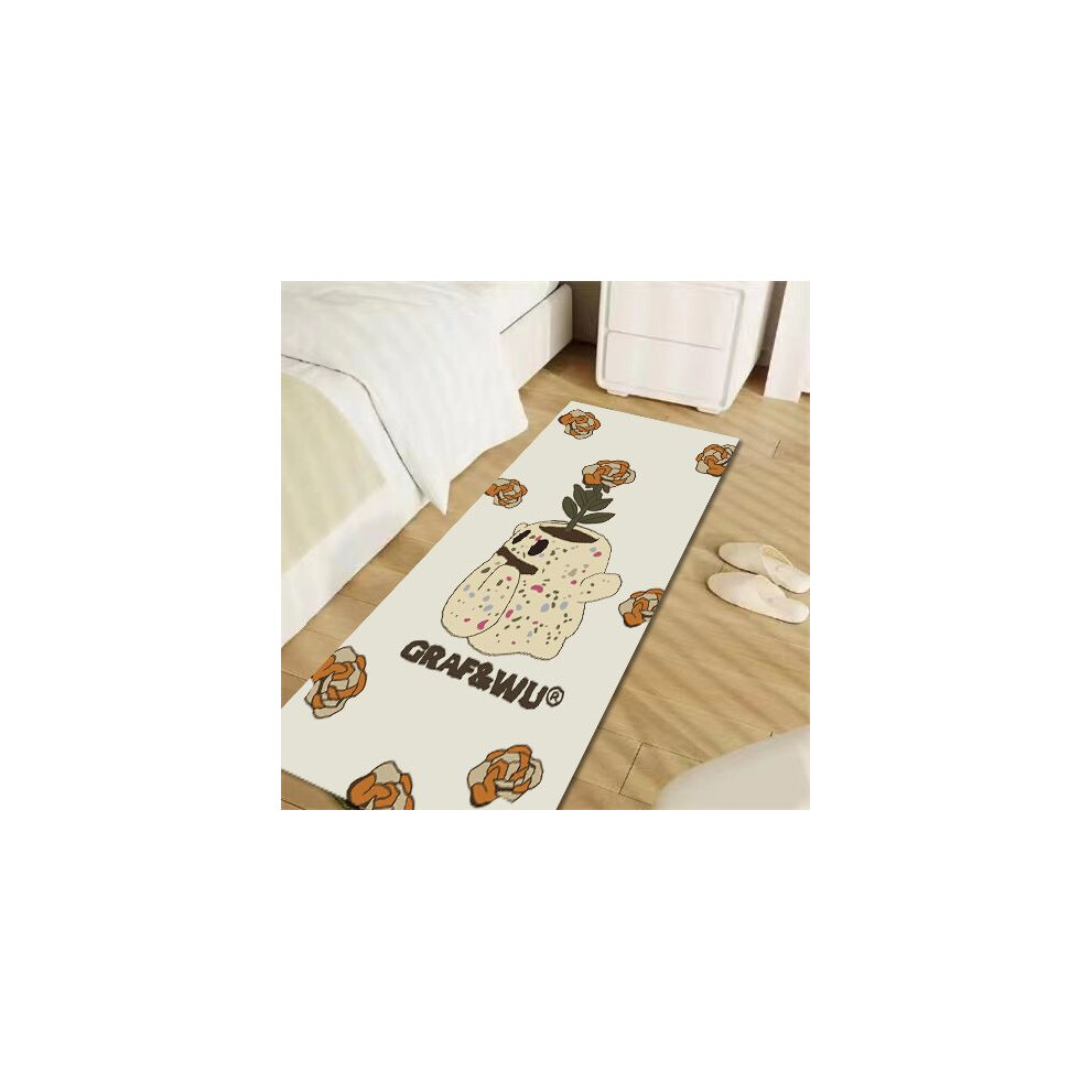 (A-18, 60X90cm 23.6X35.4in) original brand cute ghost flower ghost rectangular creative cute bedside blanket imitation cashmere thickened anti-drop