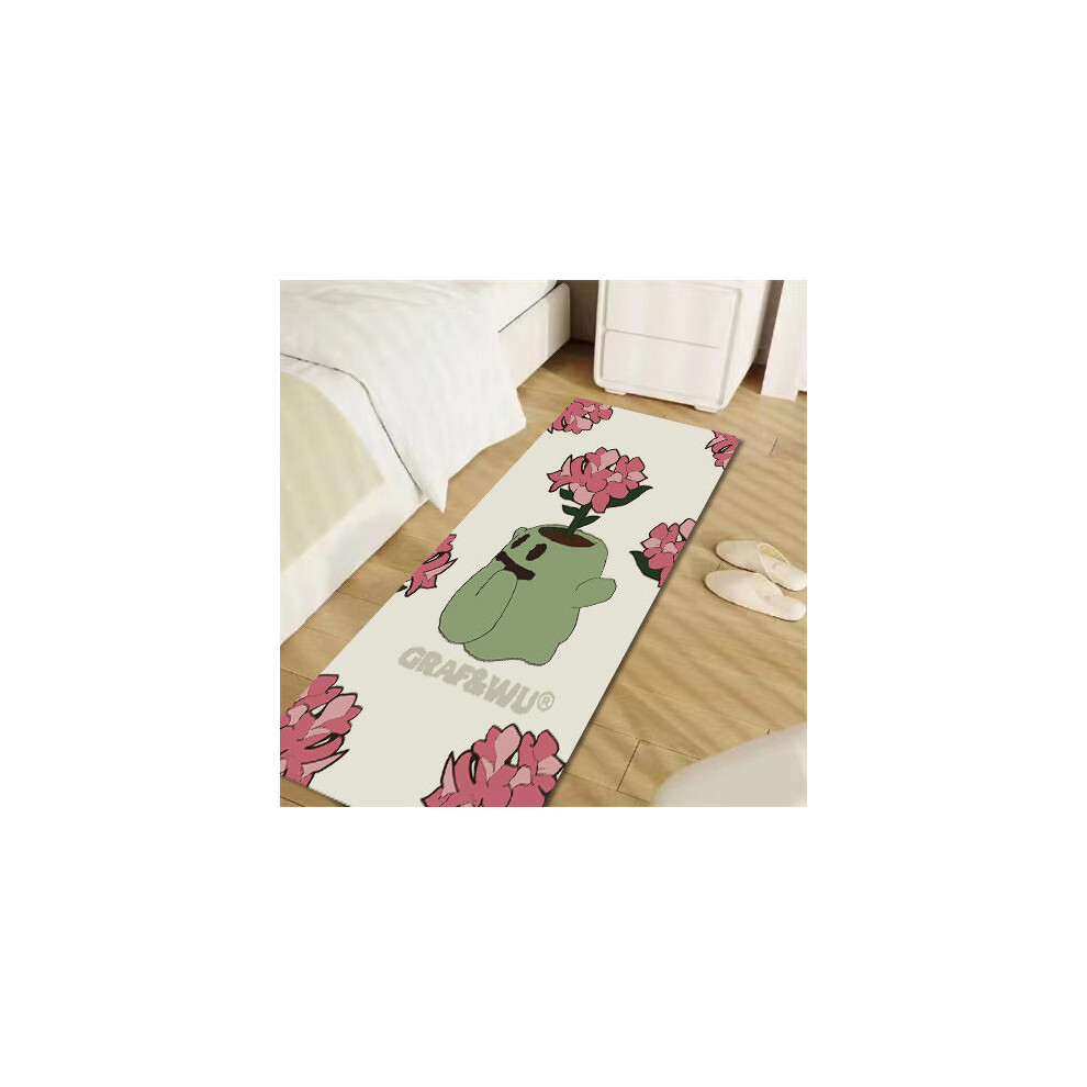 (A-2, 60X90cm 23.6X35.4in) original brand cute ghost flower ghost rectangular creative cute bedside blanket imitation cashmere thickened anti-drop
