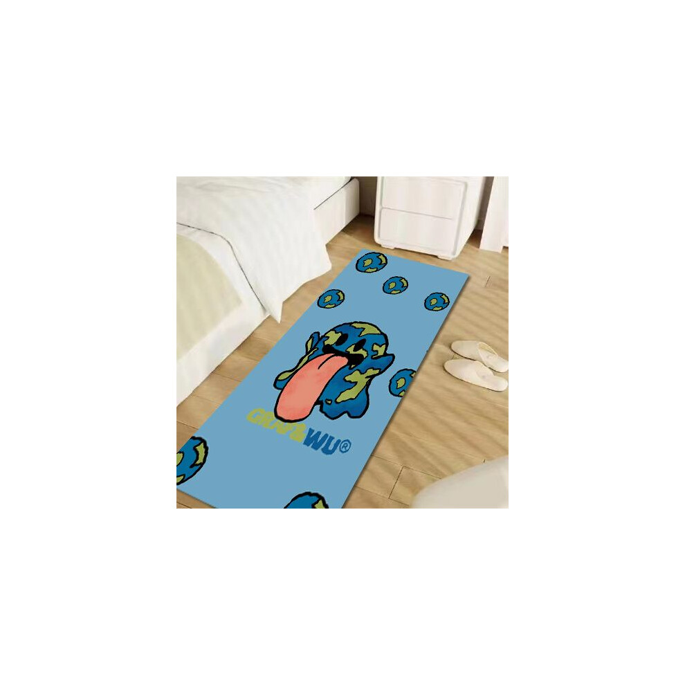 (A-21, 60X90cm 23.6X35.4in) original brand cute ghost flower ghost rectangular creative cute bedside blanket imitation cashmere thickened anti-drop