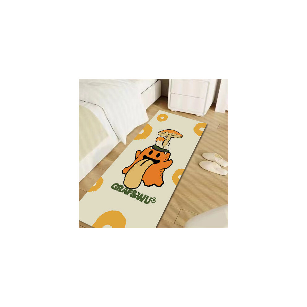 (A-4, 60X90cm 23.6X35.4in) original brand cute ghost flower ghost rectangular creative cute bedside blanket imitation cashmere thickened anti-drop