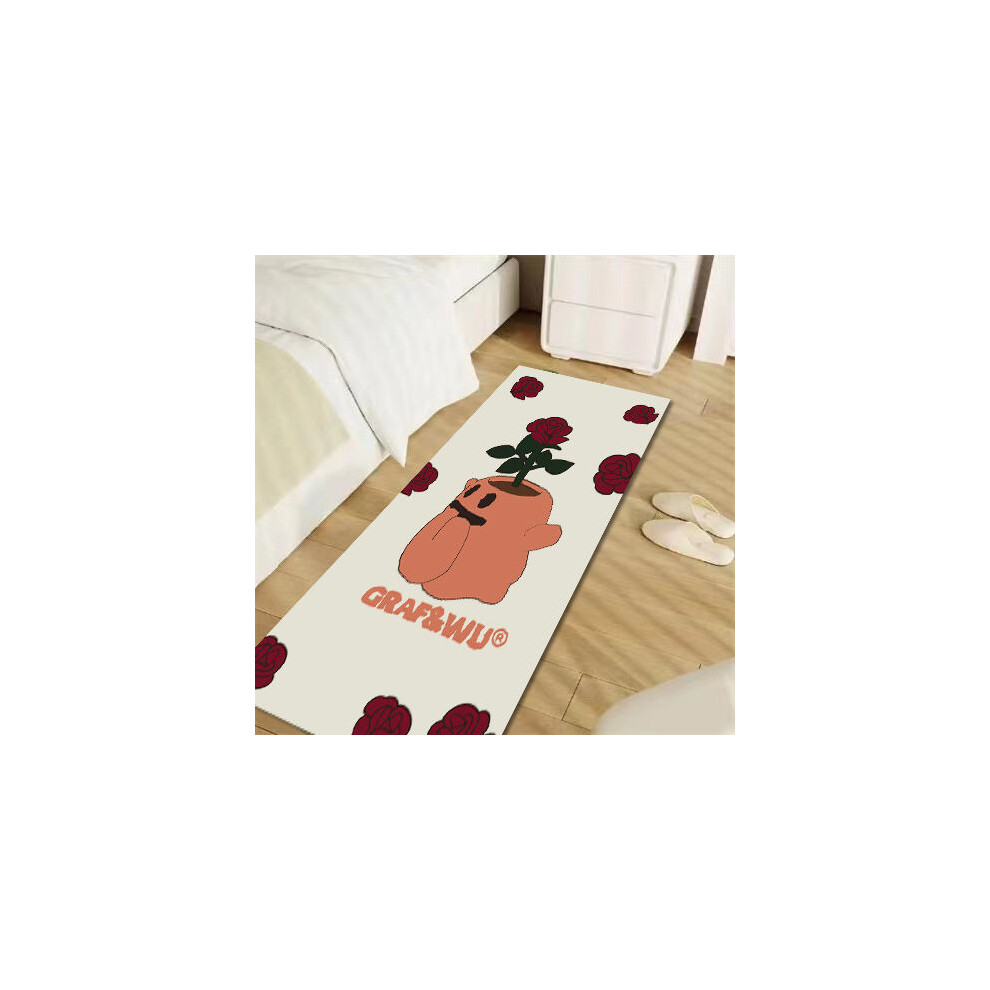 (A-3, 50X80cm 19.7X31.5in) original brand cute ghost flower ghost rectangular creative cute bedside blanket imitation cashmere thickened anti-drop