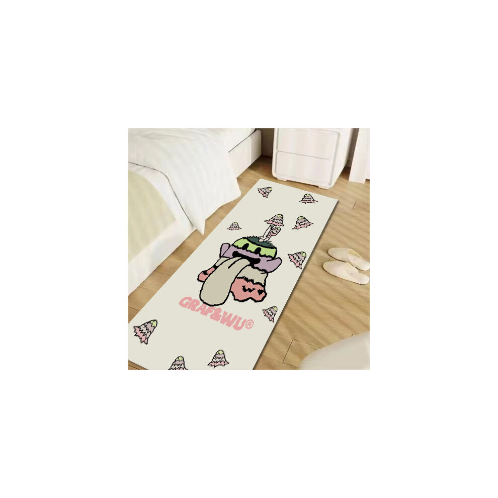 (A-6, 60X90cm 23.6X35.4in) original brand cute ghost flower ghost rectangular creative cute bedside blanket imitation cashmere thickened anti-drop